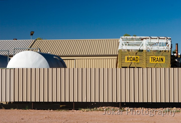 Lake Eyre (Day 3)_20070408_160.jpg - Road train resting, Birdsville, Queensland